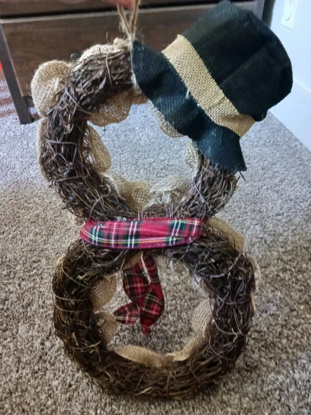 New Christmas Snowman wreath decor